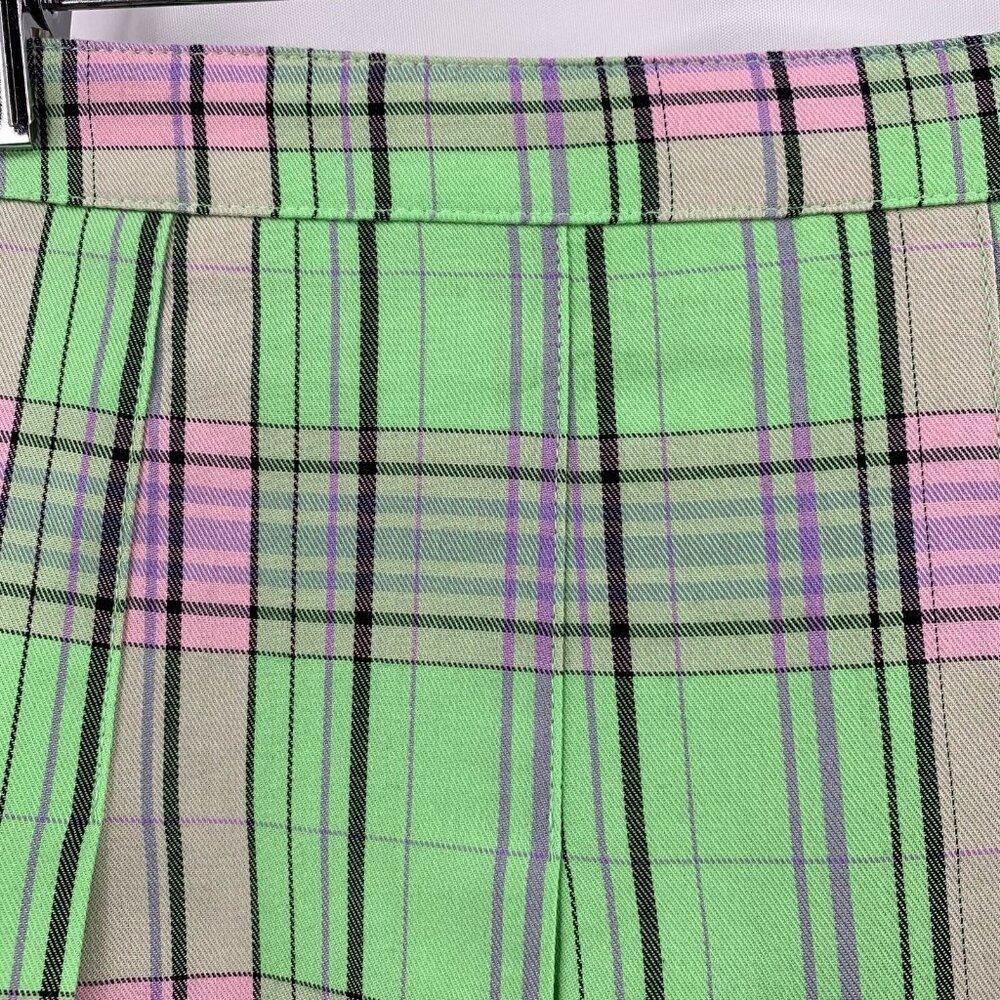 BP Green & Pink Plaid Pleated Skirt Schoolgirl Style Size 1X - Picture 3 of 6